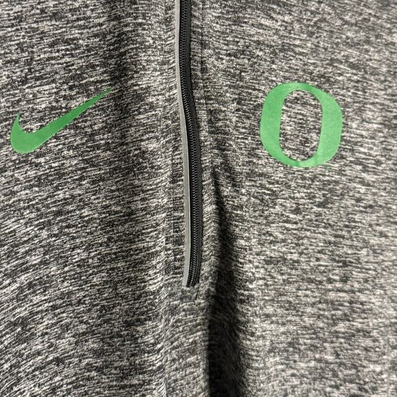 Nike Dri-Fit Oregon Ducks 1/4 Zip Long Sleeve Top Women’s Small Gray - Picture 4 of 10